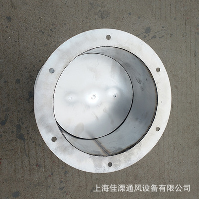生产不锈钢电动手动风阀风量调节阀蝶阀圆形中央空调风管阀密闭阀